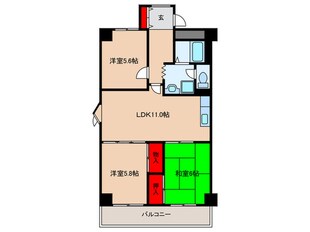 ｸﾞﾗﾝﾃﾞｨ-ﾙ小山の物件間取画像